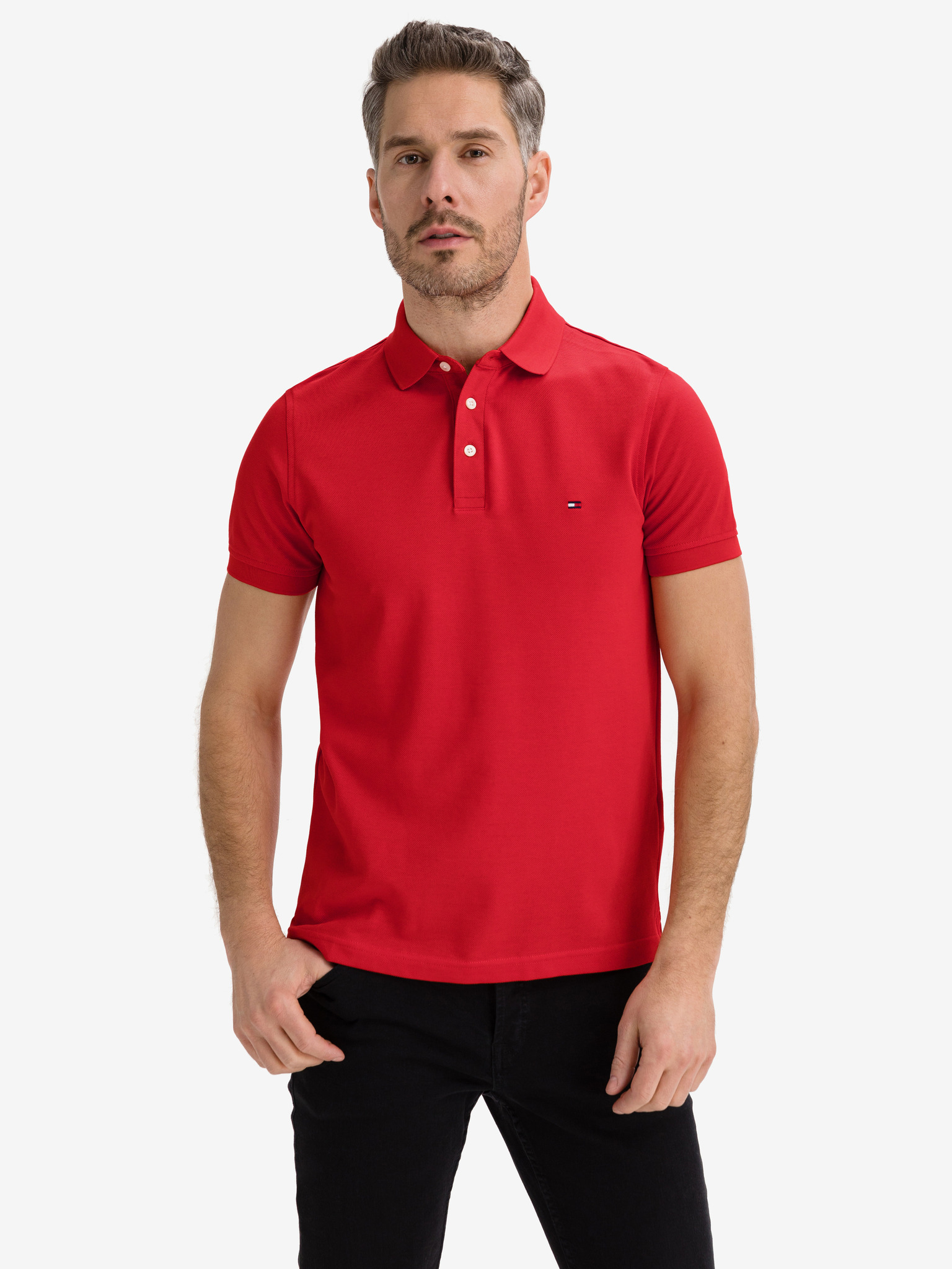 Obrázok 1985 Polo tričko Tommy Hilfiger | Červená | Pánske | M