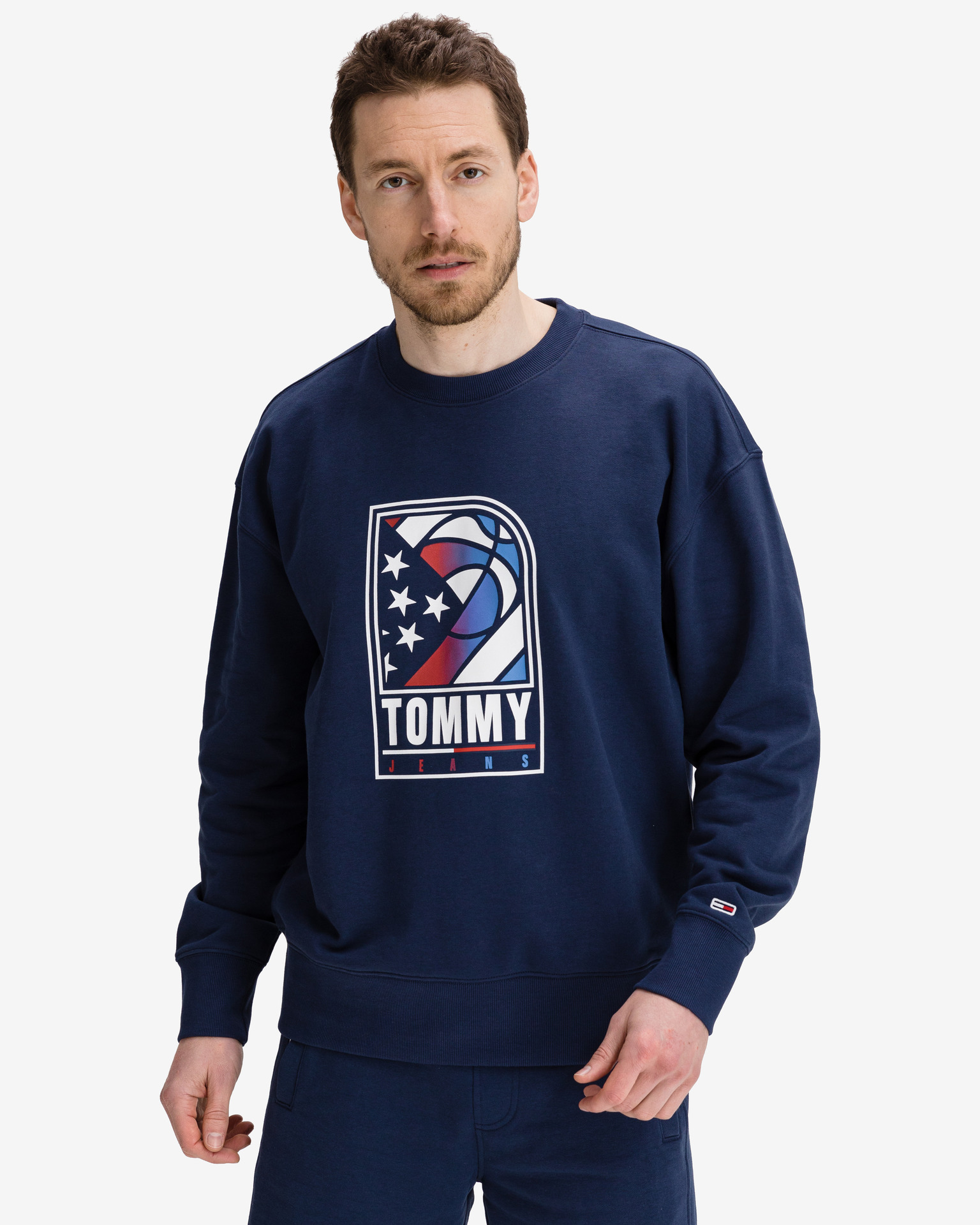 Basketball Logo Mikina Tommy Jeans | Modrá | Pánské | L