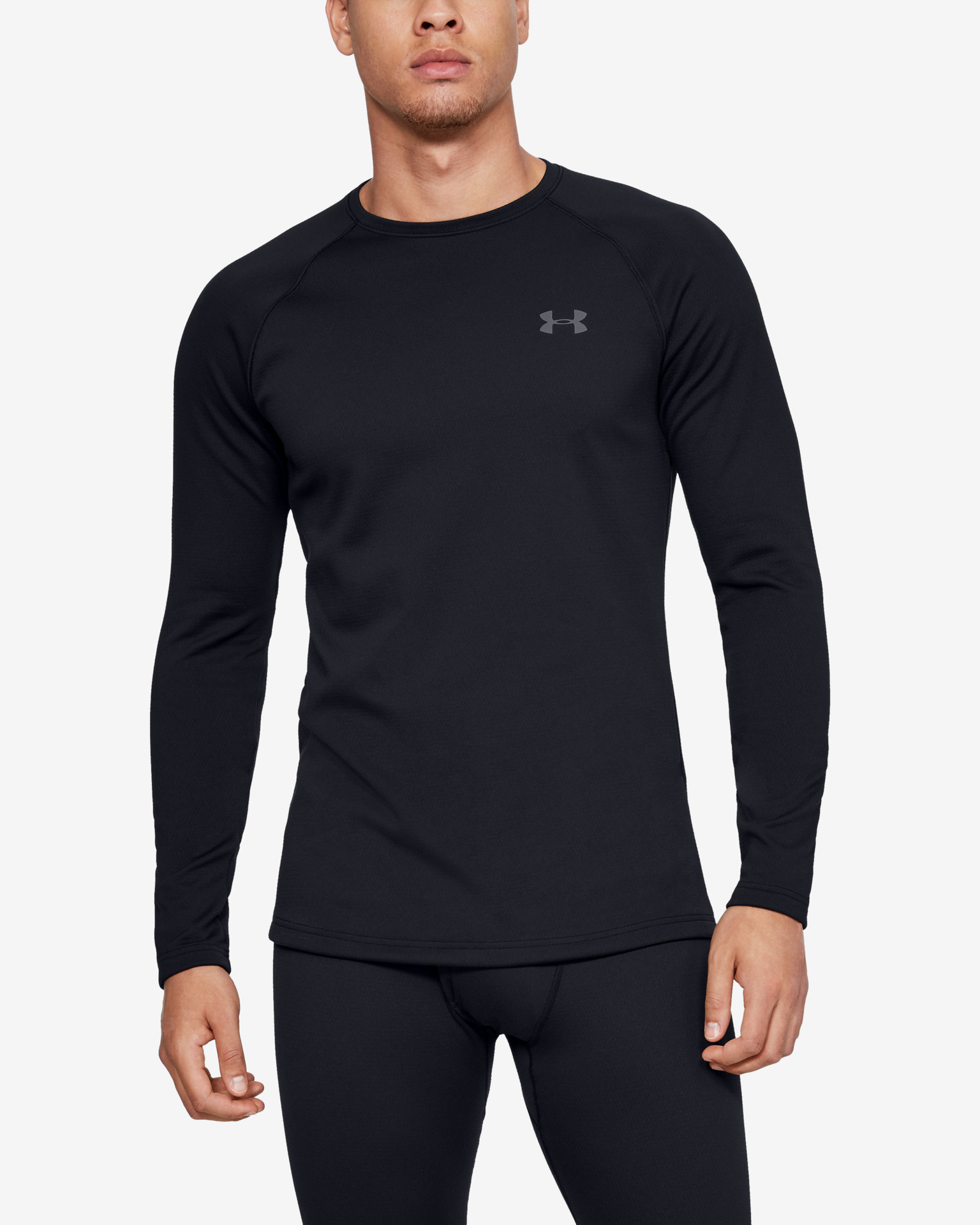 Under Armour ColdGear Mens Gray Green Compression Under Shirt Size