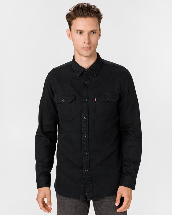 levis worker shirt black