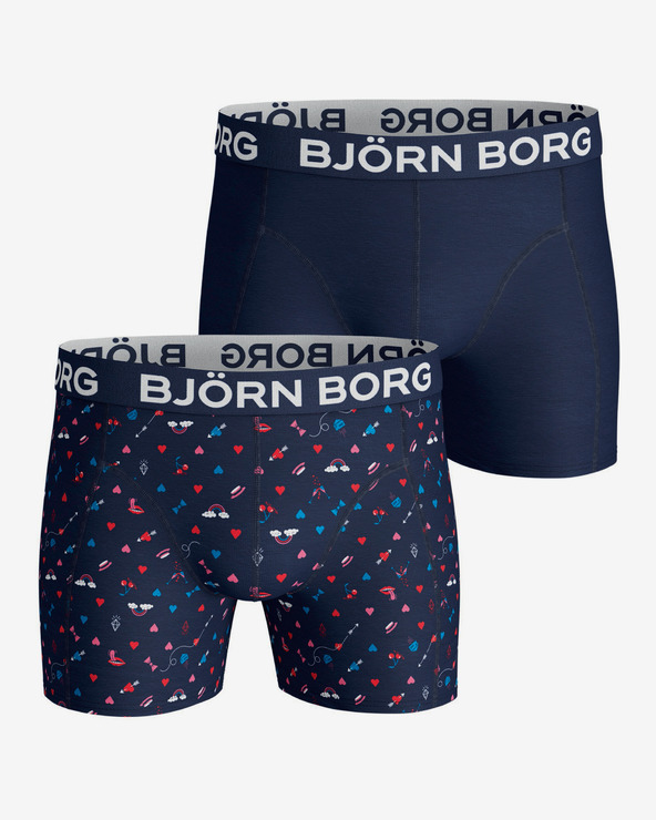 Björn Borg Valentine Boxers 2 pcs Blau