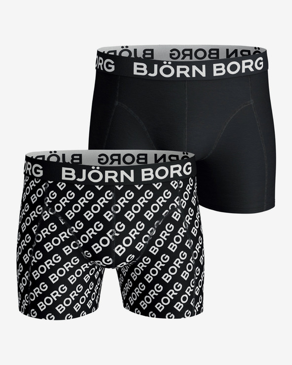 Björn Borg BB Logo Boxers 2 pcs Schwarz
