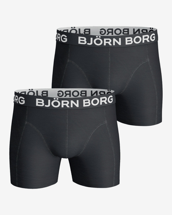 Björn Borg Noos Solids Boxers 2 pcs Schwarz