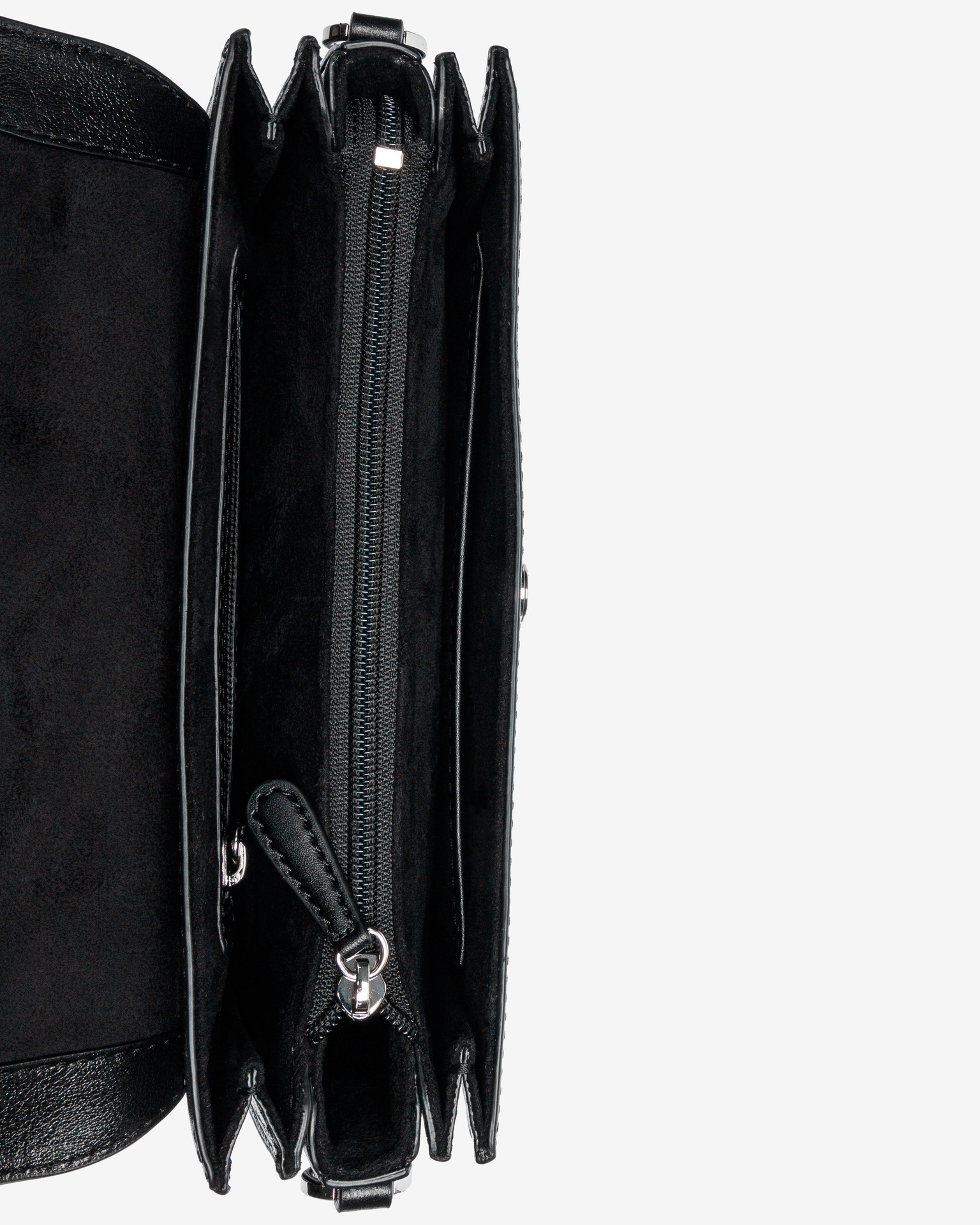 Michael Kors Ladies Black Hendrix Medium Leather Messenger Bag