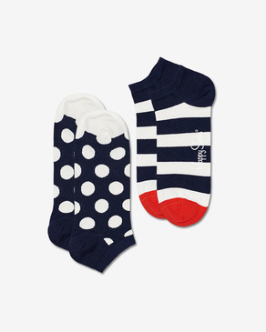 Happy Socks Big Dot Stripe Low Ponožky 2 páry