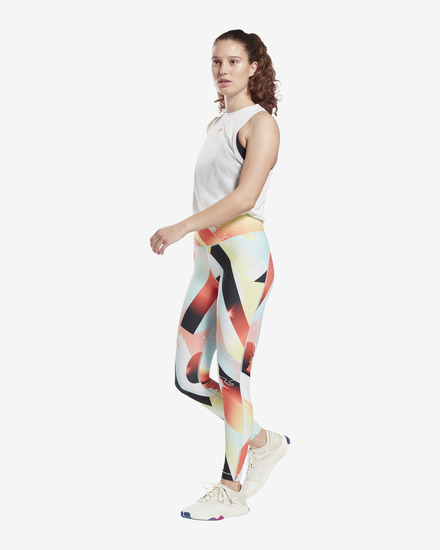 Reebok / Women's Lux 2.0 Multi-Colored Speckle Leggings