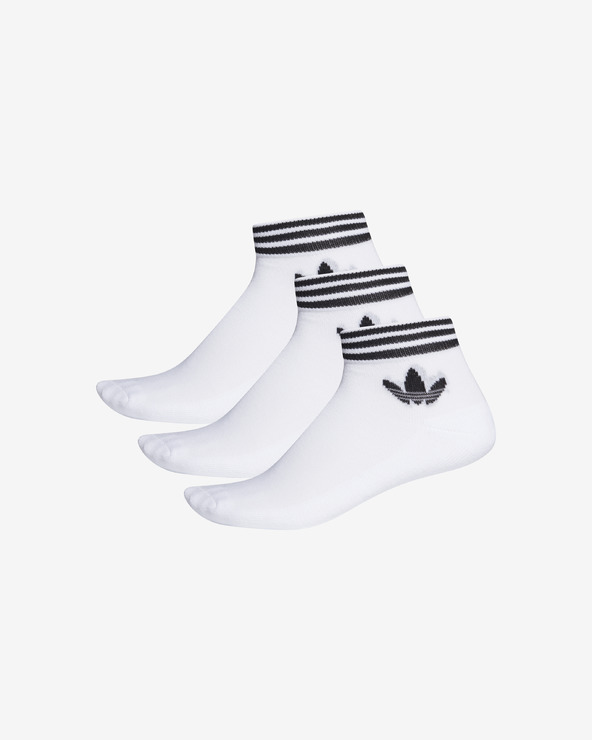 Дрехи > Бельо > Чорапи adidas Originals Trefoil Ankle Чорапи 3 чифта Byal