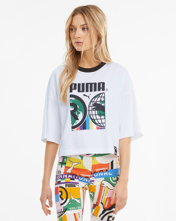 Puma PI Graphic Тениска Byal