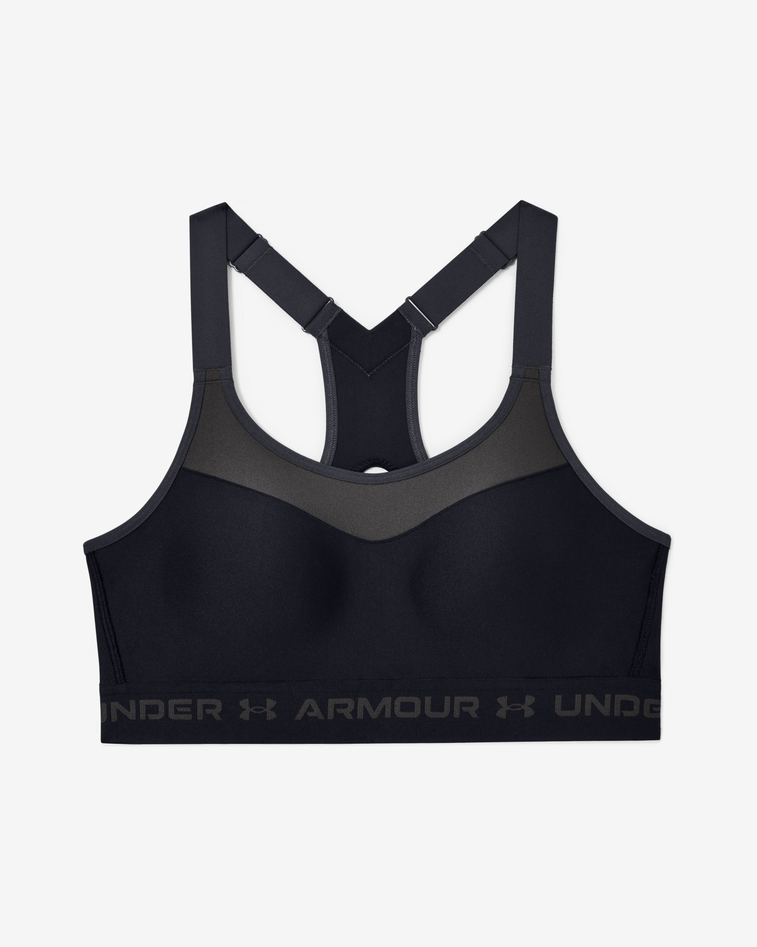 Under Armour Womens Crossback Sports Bra - Black