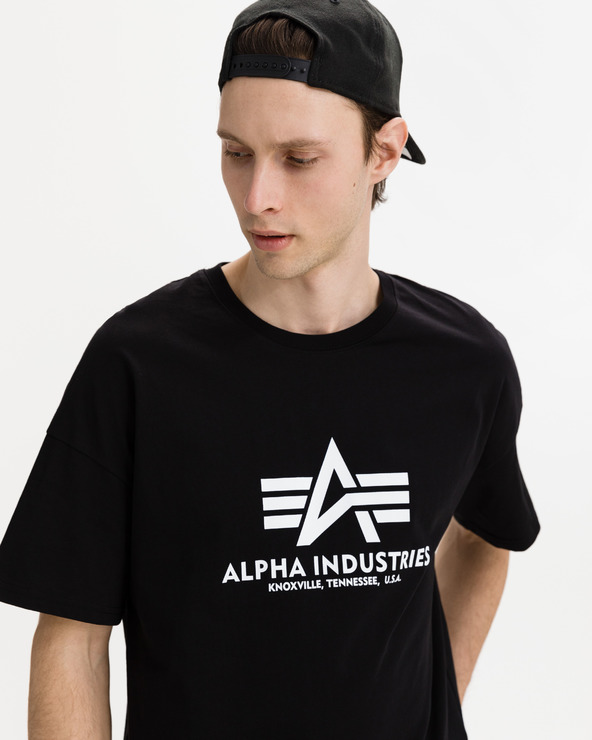 Alpha Industries Basic Triko Černá