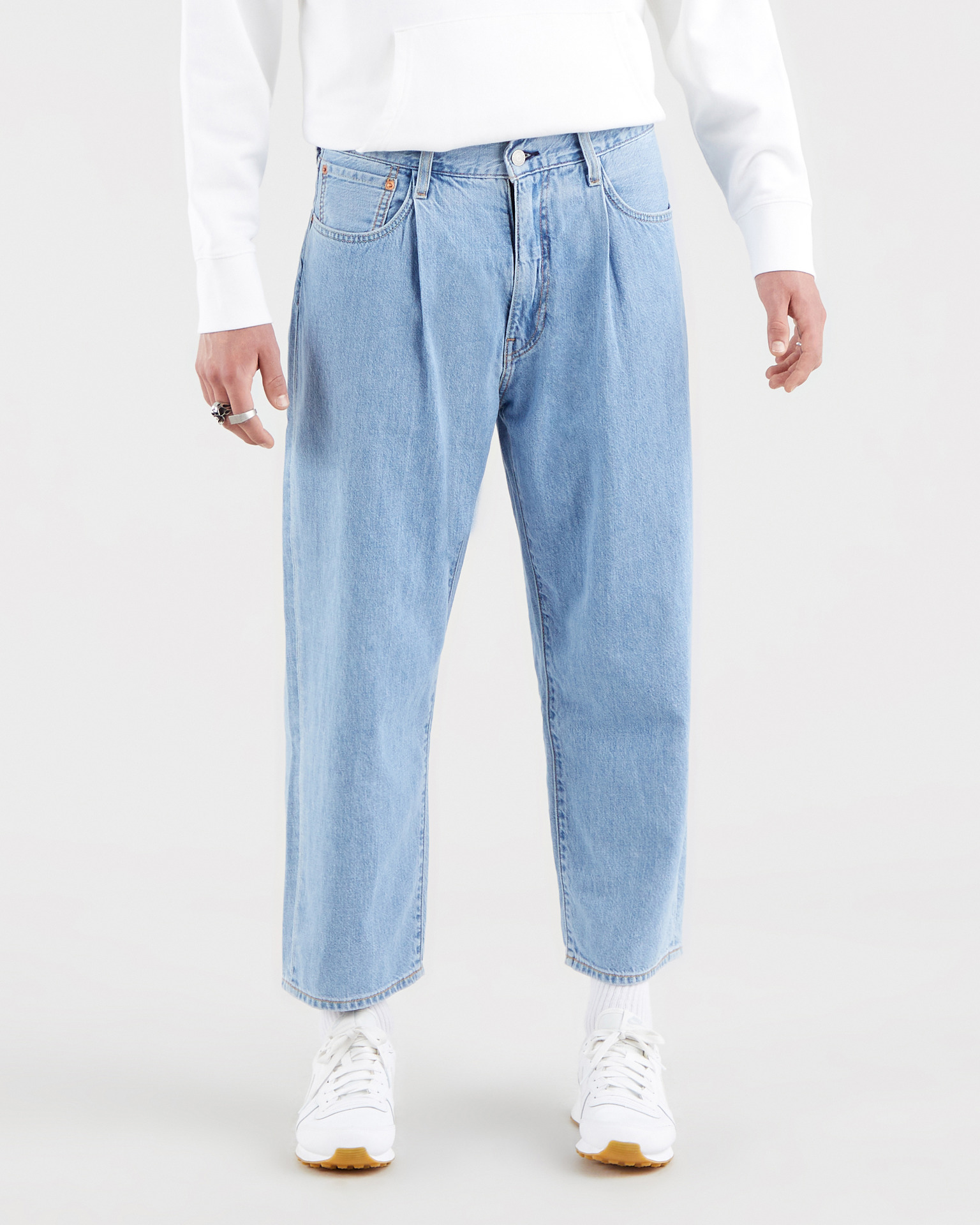 Levi's® - Stay Loose Pleated Crop Jeans 