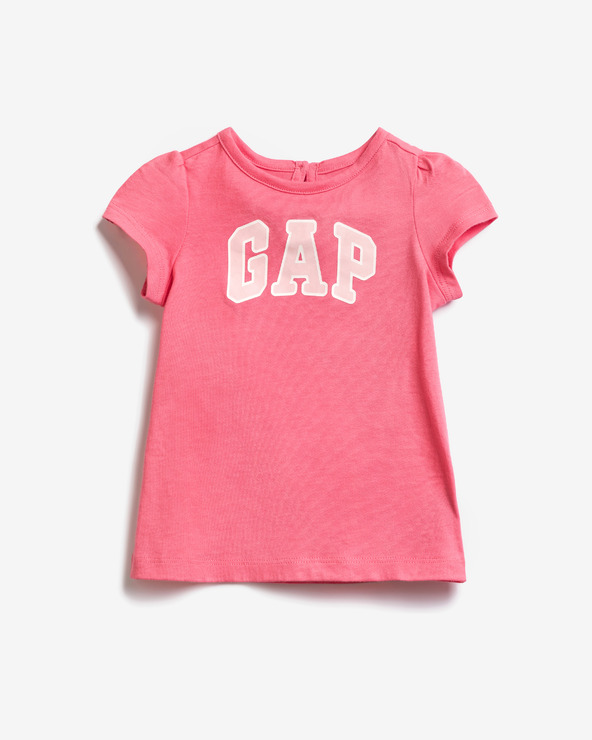 Levně GAP logo Šaty dětské Růžová