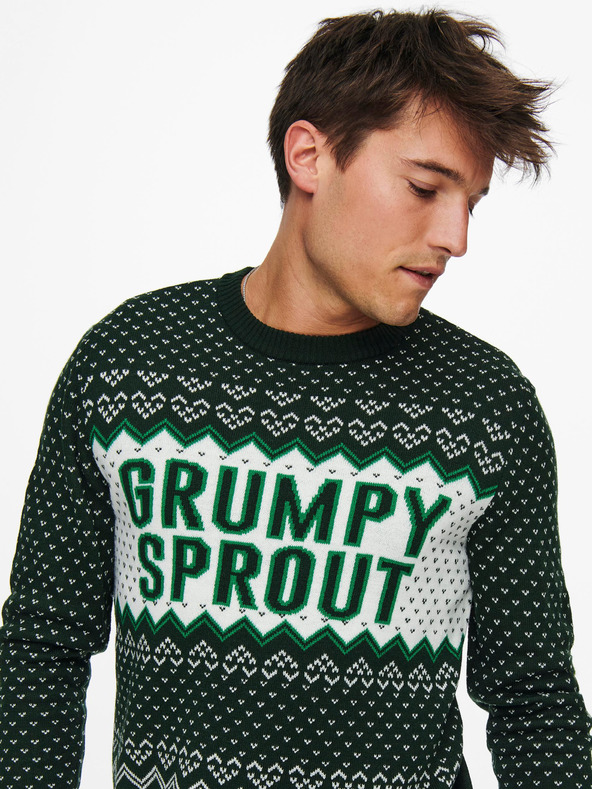 ONLY & SONS X-mas Sweater Verde