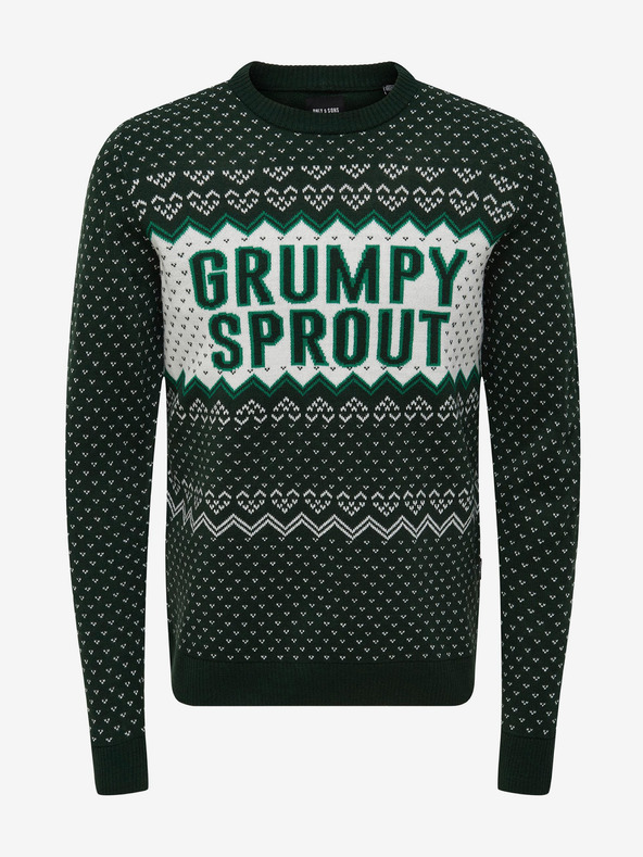 ONLY & SONS X-mas Sweater Verde