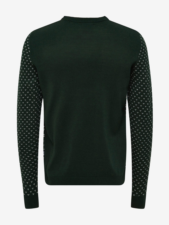 ONLY & SONS X-mas Sweater Verde