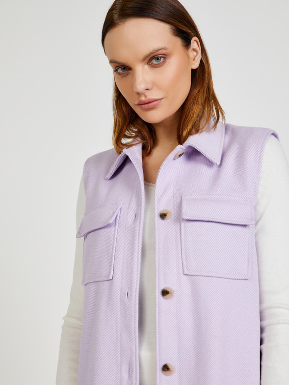 Pieces Haven Vest Violeta