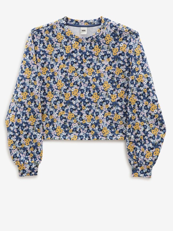 Vans Deco Ditsy Crop Crew Sweatshirt Azul