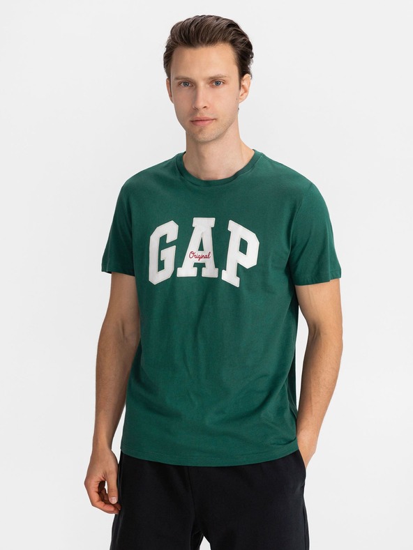 Дрехи > Тениски и потници > Тениски с къси ръкави GAP logo T-shirt Zelen