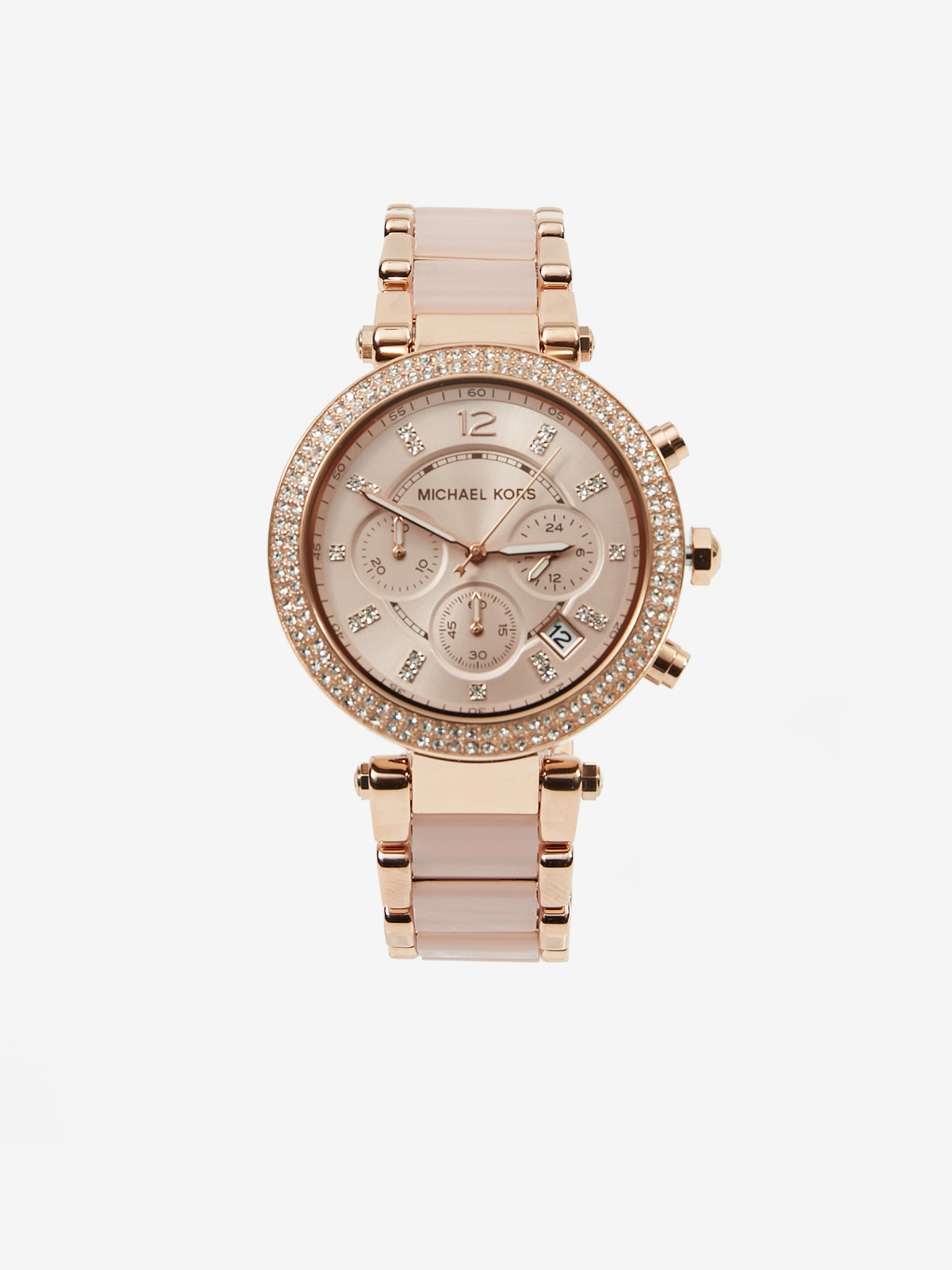 اشتر Michael Kors Parker Chronograph Purple Dial Rose Gold Ladies Watch  MK6169 عبر الإنترنت في الإمارات العربية المتحدة  شرف دي جي