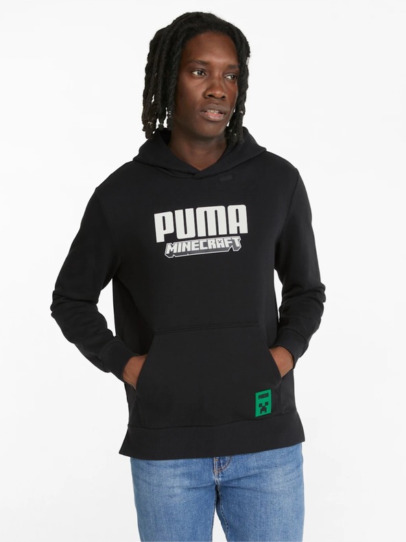 Levně Puma Puma x Minecraft Mikina Černá