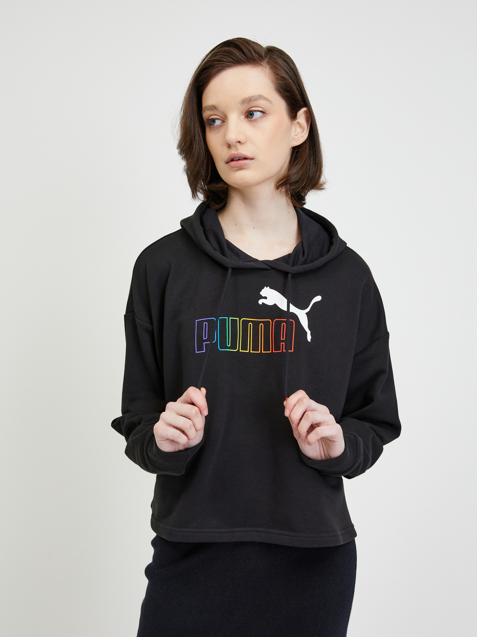 Fotografie Rainbow Mikina Puma | Černá | Dámské | XS