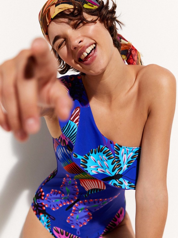 Desigual Ariel One-piece Swimsuit Azul