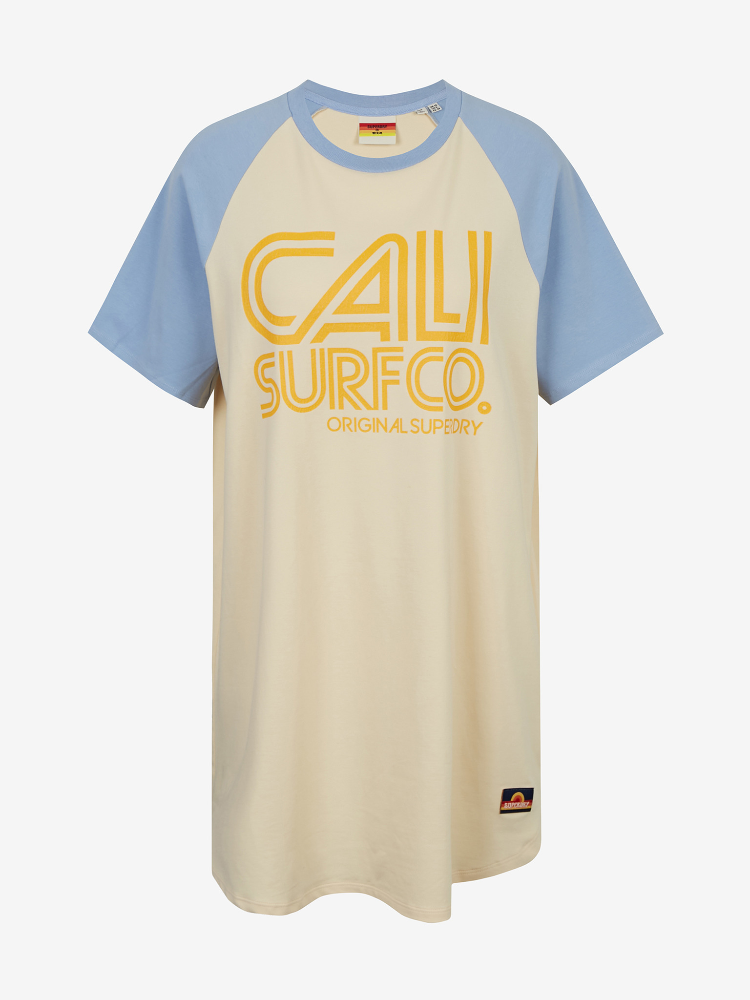 Cali Surf Raglan Tshirt Dress Šaty SuperDry | Růžová | Dámské | XS
