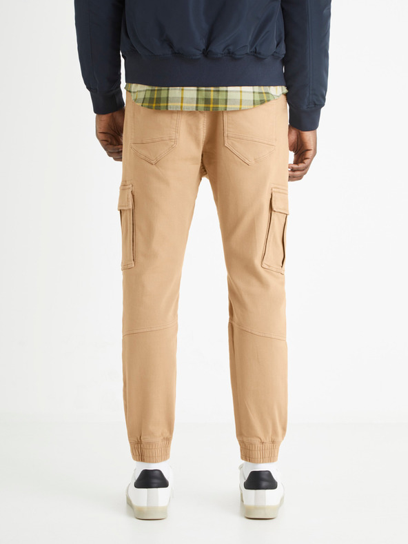 Celio Cargo Trousers Beis