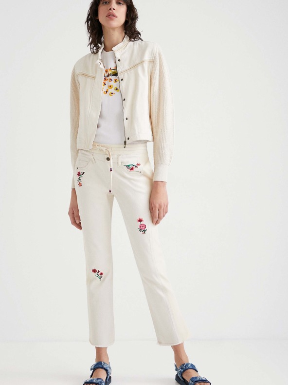 Desigual Lita Trousers Blanco