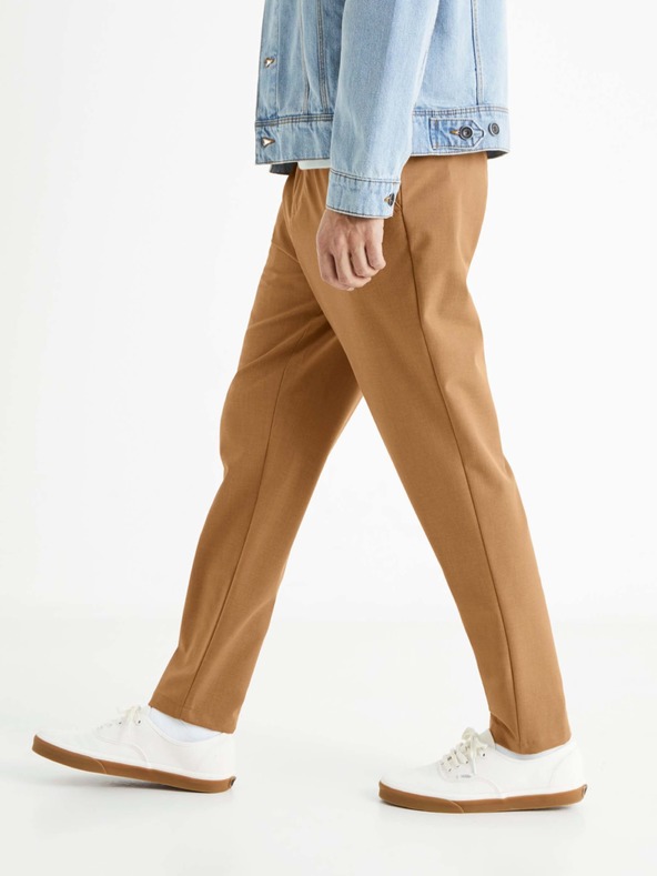 Celio 24H Bocal Trousers Marrón