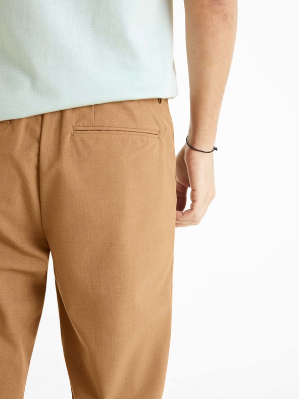 Celio 24H Bocal Trousers Marrón