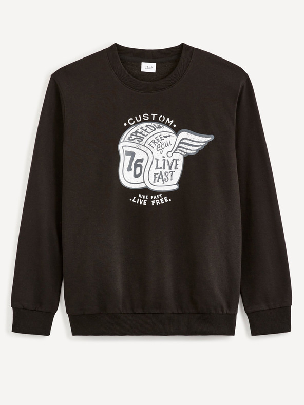 Celio Beprice Sweatshirt Negro