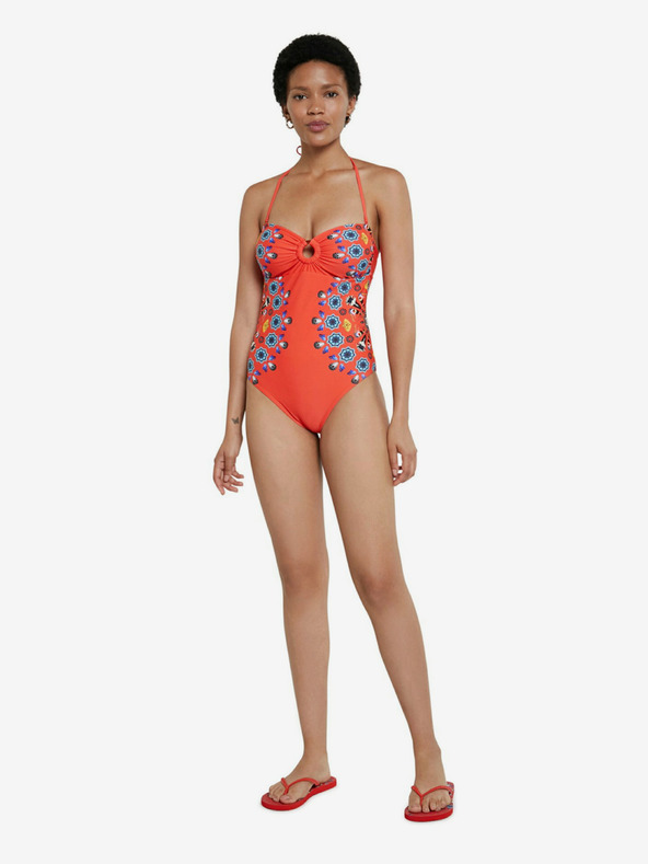 Desigual Biki Waikiki Jednodijelni kupaći kostim crvena