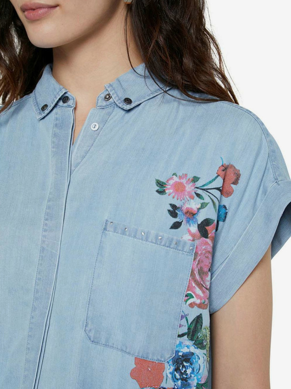 Desigual Cam Sullivan Shirt Azul