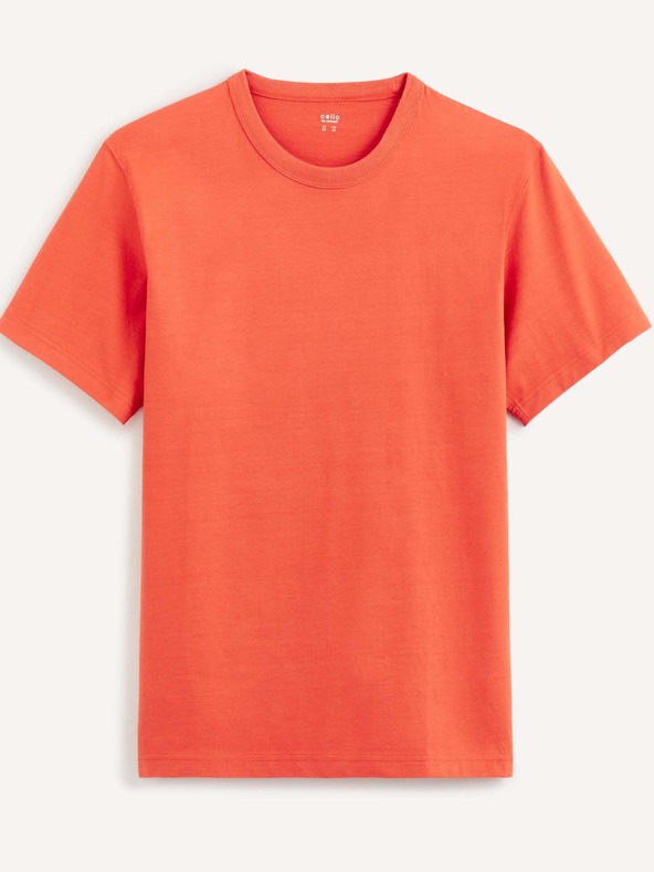 Celio Tebox Koszulka Pomarańczowy
