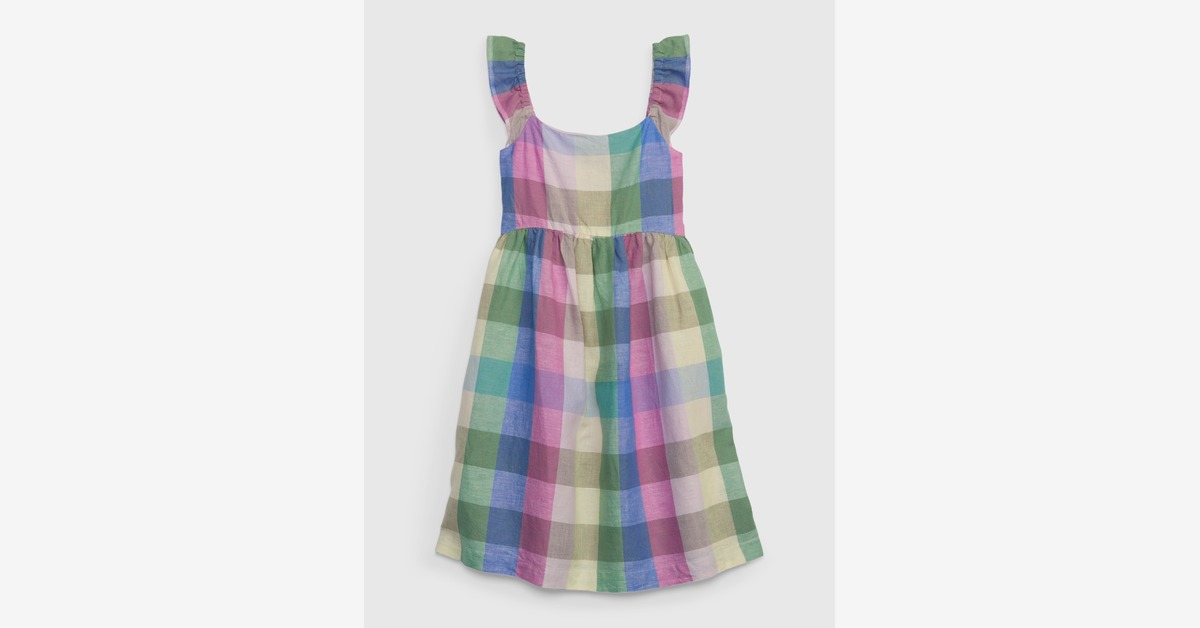 Gap kids plaid sale dress