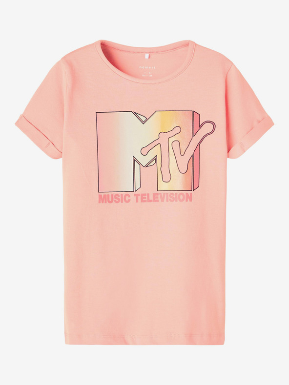 name it MTV Koszulka dziecięce Różowy