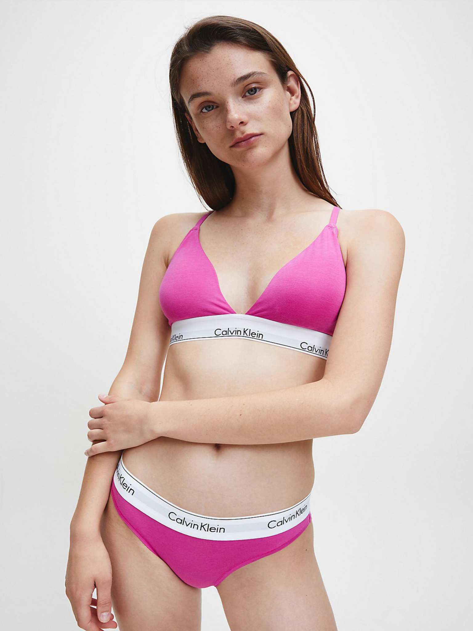 Calvin Klein Womens Hollywood Pink Cheeky Bikini Briefs