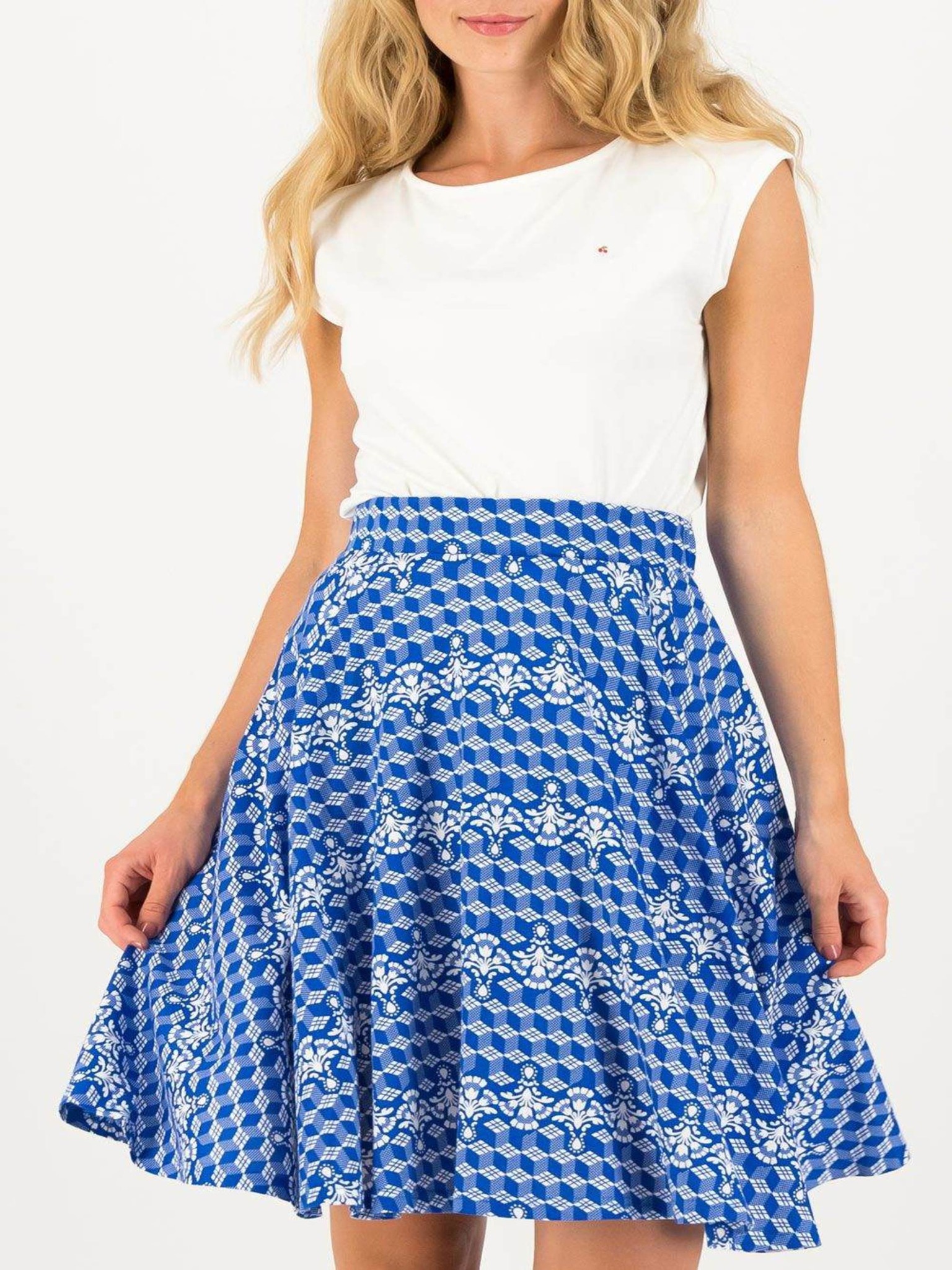 Fotografie Blutsgeschwister modré sukně Fullmoon Circle Skirt Zwaluw Zee - XL