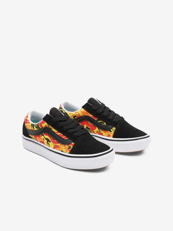 Vans Flame Camo ComfyCush Old Skool Tenisky dětské Černá