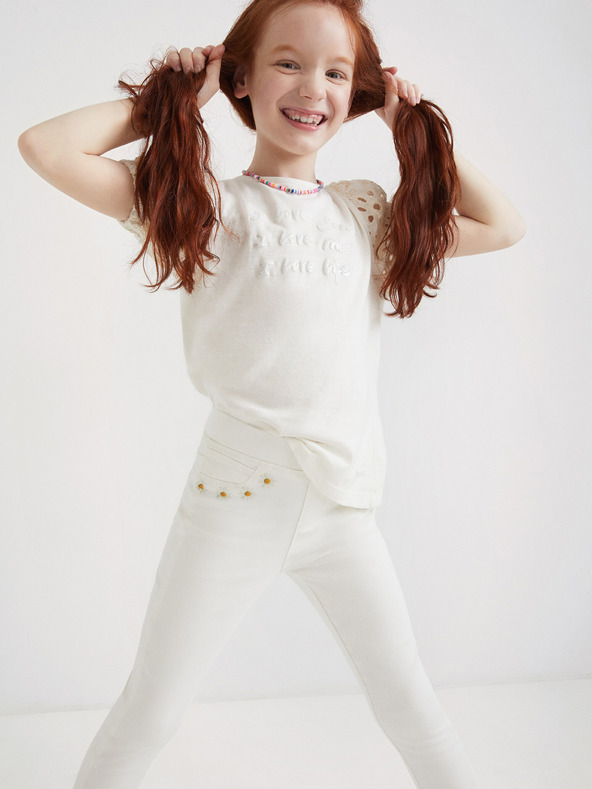 Desigual Tartaleta Kids Jeans Blanco