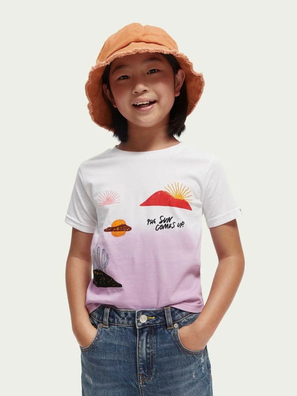 Scotch & Soda Camiseta Infantil Rosa