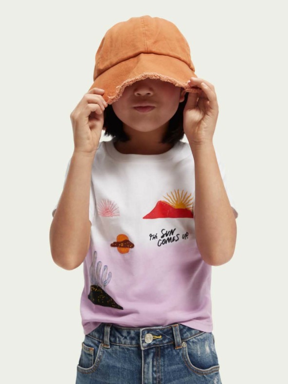 Scotch & Soda Camiseta Infantil Rosa