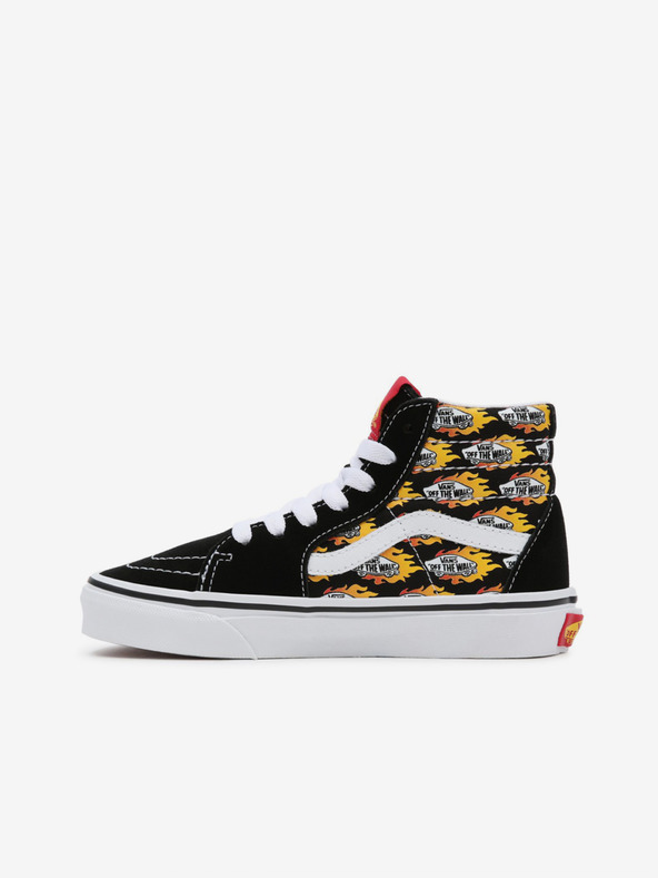 Vans Flame Logo Repeat Sk8-Hi Tenisky dětské Černá