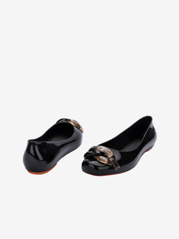 Melissa Aura Chain Ballet Pumps Negro