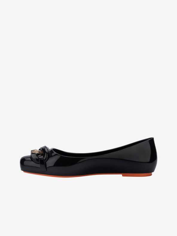 Melissa Aura Chain Ballet Pumps Negro