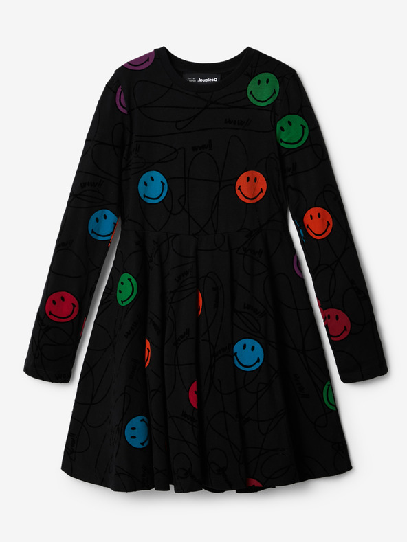 Desigual Alvarez Kids Dress Negro