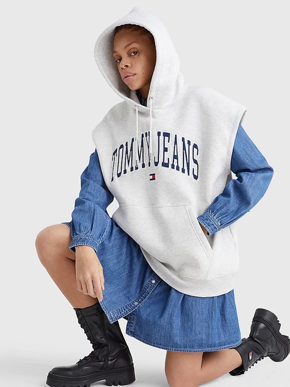 Tommy Jeans Collegiat Sweatshirt Gris