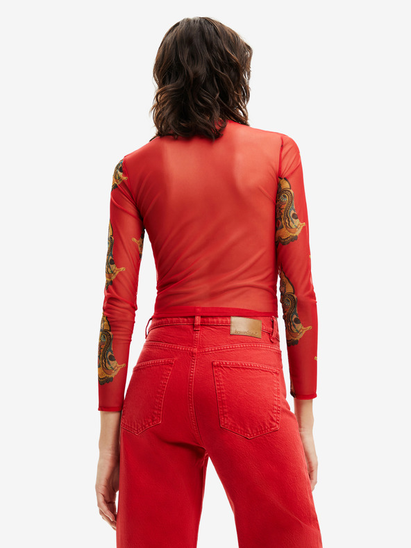 Desigual Groove T-shirt Rojo