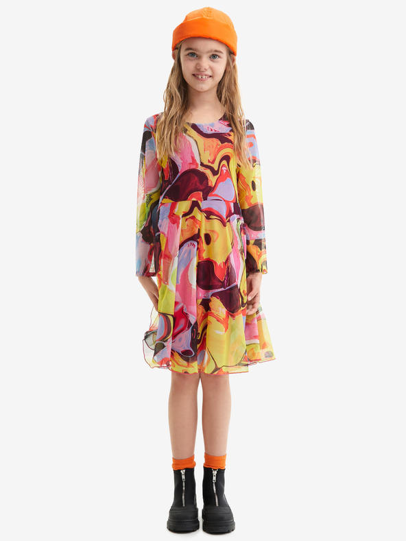 Desigual Aguayo Kids Dress Rosa